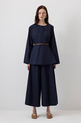 ست بالاتنه و پائین تنه حجاب سرمه ای زنانه اورسایز Touche Prive - کد 927332381