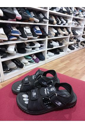 صندل مشکی بچه گانه پاشنه تخت emin kundura - کد 927334375