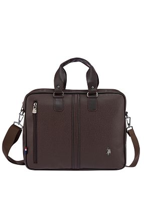 کیف لپ تاپ و مدارک قهوه ای زنانه چرم مصنوعی U.S. Polo Assn. - کد 821046053