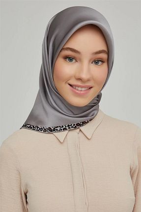 روسری نباتی کرپ ساتن ابریشم Armine - کد 297991932