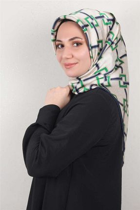 روسری رنگی کرپ ساتن ابریشم Armine - کد 845331549