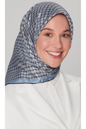 روسری زرشکی کرپ ساتن ابریشم Armine - کد 121327465