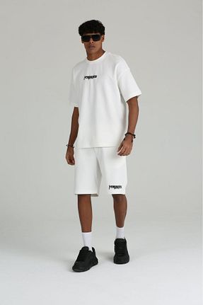 ست بالاتنه و پائین تنه سفید مردانه بافتنی The Champ Clothing - کد 927342955