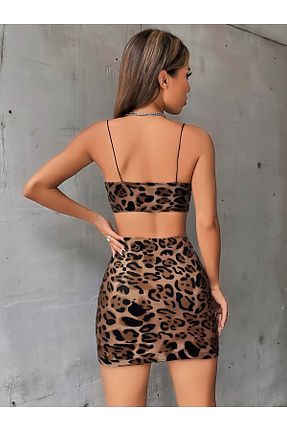 لباس قهوه ای زنانه بافتنی Veille - کد 927346062