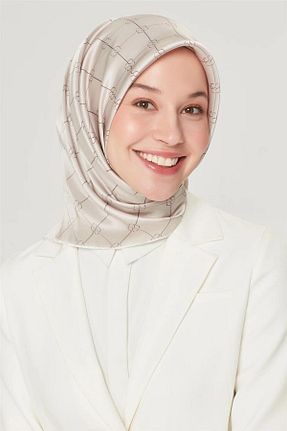 روسری آبی کرپ ساتن ابریشم Armine - کد 260036806