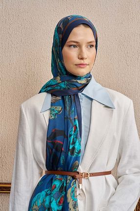 شال آبی زنانه پلی استر ED Scarf - کد 932925484