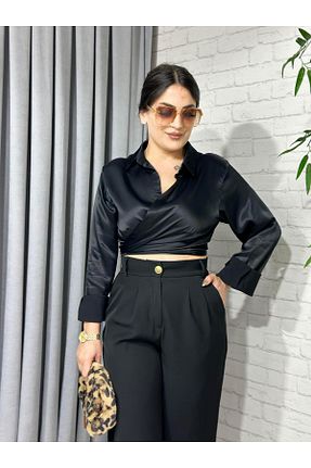 بلوز مشکی زنانه ساده Aysel Boutiquee - کد 927351452
