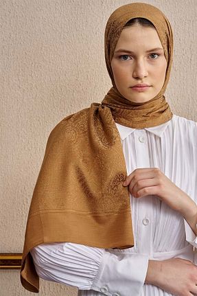 شال قهوه ای زنانه پلی استر ED Scarf - کد 927368434