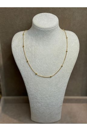 گردنبند استیل ( فولاد ) سفید زنانه استیل ضد زنگ İNN JEWELLERY - کد 927368879