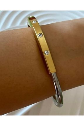 دستبند استیل (فولاد) رنگی زنانه استیل ضد زنگ İNN JEWELLERY - کد 927367138