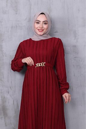 لباس زرشکی زنانه بافت MODAEFA - کد 927372940