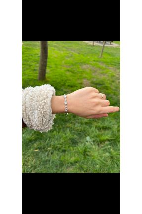 دستبند نقره سفید زنانه 925 عیار ED CAESAR - کد 927366122