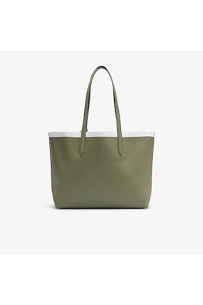 کیف دوشی سبز زنانه چرم مصنوعی Lacoste - کد 927376793