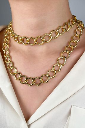 گردنبند جواهر طلائی زنانه Sose Moda - کد 927377978