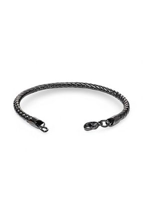 دستبند استیل (فولاد) مشکی مردانه استیل (فولاد) BeyCen - کد 927393395