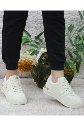 کفش اسنیکر بژ زنانه بند دار U.S. Polo Assn. - کد 927393238