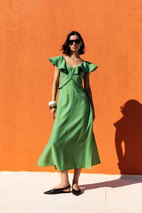 لباس سبز زنانه بافتنی KAMEYA - کد 927401866