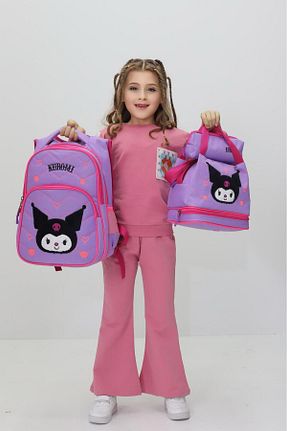 کیف مدرسه بنفش بچه گانه پارچه ای Probag - کد 927536564