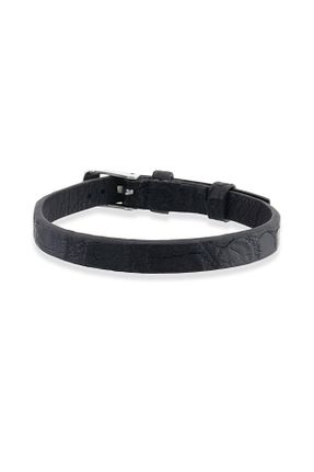 دستبند استیل (فولاد) مشکی مردانه استیل ضد زنگ Pinart - کد 927423223