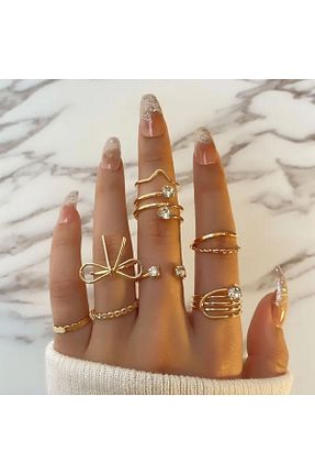 انگشتر جواهر زرد زنانه مروارید Perry Accesories - کد 927456913