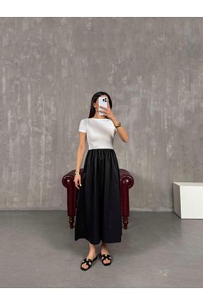 لباس مشکی زنانه بافتنی Gaus - کد 927541003