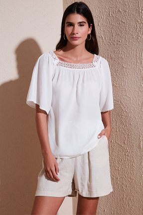 بلوز نباتی زنانه ساده Lela - کد 927479601