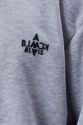 سوئیشرت طوسی مردانه ساده Black Elwis - کد 927502573