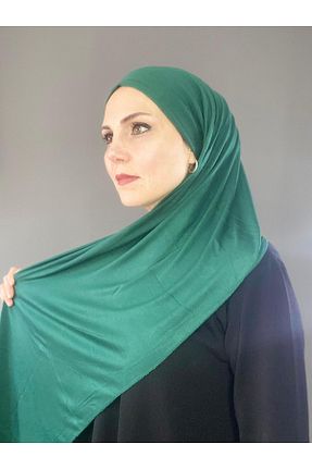 شال سبز زنانه پنبه ای The Message - کد 927503370