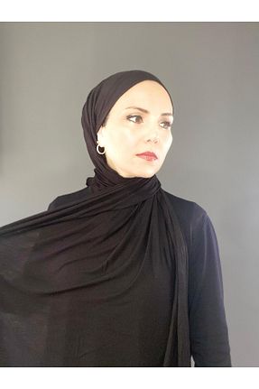 شال مشکی زنانه پنبه ای The Message - کد 927503661