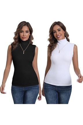 بادی مشکی زنانه یقه نیم ماهیگیر Sashaa Collection - کد 854620834