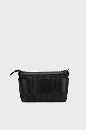 کیف دوشی مشکی زنانه چرم مصنوعی Armani Exchange - کد 927544325