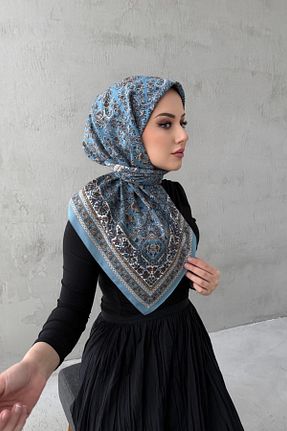 روسری آبی مودال Byedauzunlar - کد 927512606