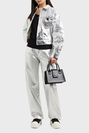 کیف دوشی مشکی زنانه پلی اورتان Armani Exchange - کد 927544405