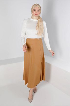 دامن حجاب نارنجی زنانه رگولار Alvina - کد 793826021