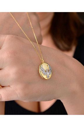 گردنبند استیل ( فولاد ) زرد زنانه استیل ضد زنگ Bubbleatelier - کد 927526326