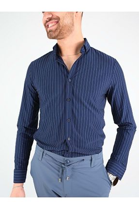 پیراهن سرمه ای مردانه اسلیم فیت COONLESS - کد 925424388