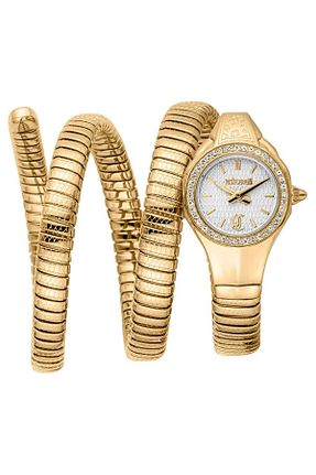ساعت مچی طلائی زنانه استل (فولاد) Just Cavalli - کد 927549142