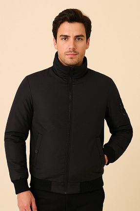 کاپشن مشکی مردانه رگولار freemen - کد 828667185