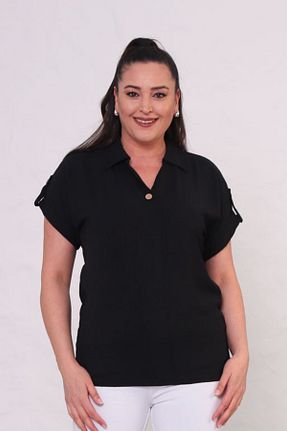 بلوز سایز بزرگ مشکی زنانه سایز بزرگ tarzımsüper - کد 922463061