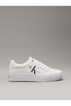 کفش اسنیکر سفید زنانه بند دار Calvin Klein - کد 376375857