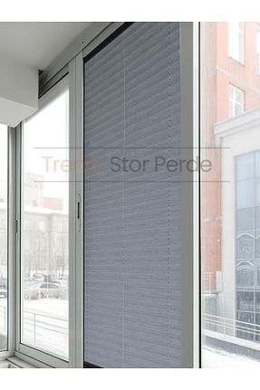 پرده کشوئی طوسی کلاسیک Stor TREND STOR PERDE - کد 927572296