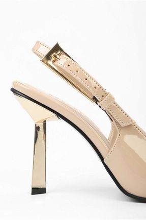 کفش استایلیتو بژ پاشنه نازک wolk shoes - کد 927578851