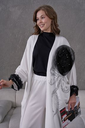 ست بالاتنه و پائین تنه نباتی زنانه بافتنی Miss Allos - کد 921336153