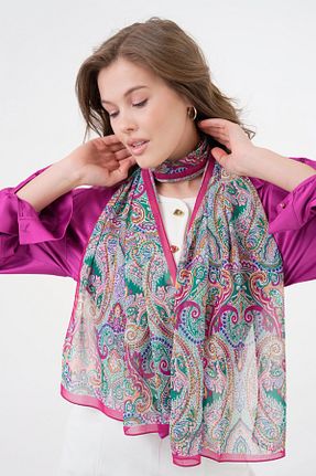 دستمال گردن رنگی زنانه مخلوط پلی استر İpekpark - کد 927580092
