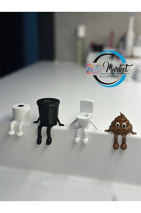نظم دهنده حمام سفید پلاستیک 3D DESİNG MARKET - کد 927845432