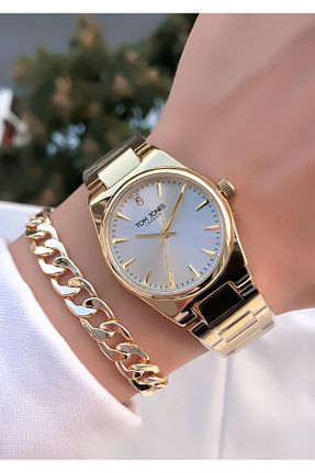 ساعت مچی طلائی زنانه 36-40 میلی متر Tom Jones - کد 848640367