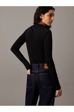 بادی مشکی زنانه یقه پولو Calvin Klein - کد 927583690
