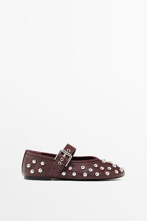 کفش کژوال بنفش زنانه چرم خالص Massimo Dutti - کد 927581723