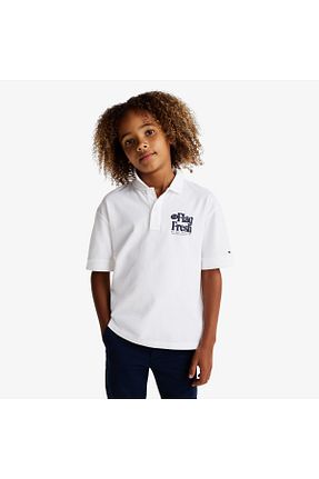 پولوشرت سفید بچه گانه جین Tommy Hilfiger - کد 927590513