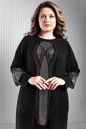 ست بالاتنه و پائین تنه حجاب مشکی زنانه Relaxed DENİMİNİ - کد 901897167